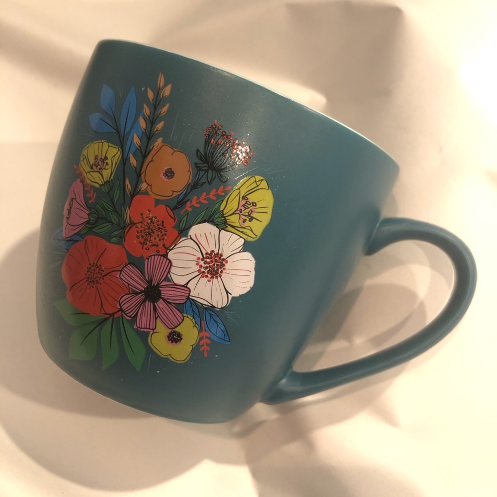 🌼3/$12🌼 Teal Floral Coffee Mug